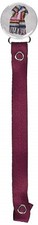 aBaby CPFW260 Red Scarf Burgundy Pacifier Clip