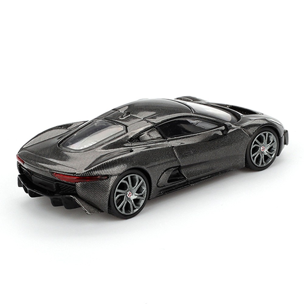 MINI GT JAGUAR C-X75 TEST CAR 1/64 DIECAST MODEL CAR BLACK