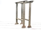 Pieds d'établi industriel vintage Lyon acier pieds de table industriels 32,5"Hx27"x6"