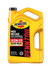 Pack of 2-Pennzoil High Mileage Full Synthetic 5W-20 Motor Oil, 5 Quart 18.38 per gallon