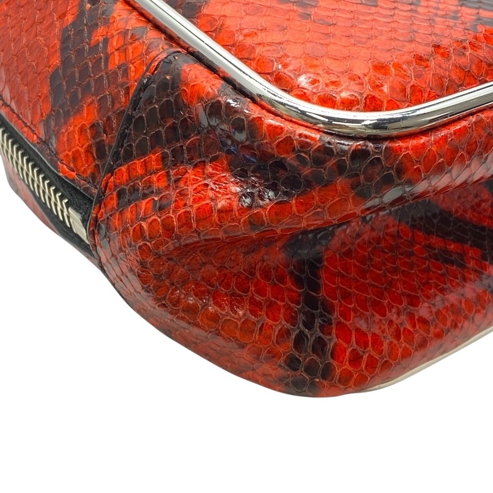 Alexander Wang Halo Top Handle Python Embossed Le… - image 4