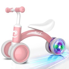 Colorful Lighting Baby Balance Bike Toys for 1 Year Old Girl Gifts 10-36 Month