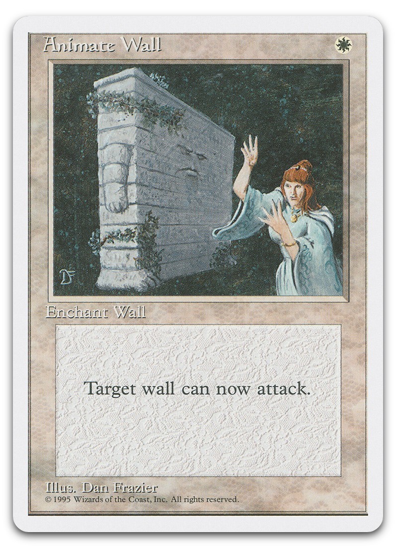 Animate Wall (NM) Fourth Edition 4ED Magic MTG