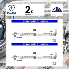 2x ORIGINAL® Ate Bremsschlauch Vorne für VW CADDY IV Großraumlimousine CADDY