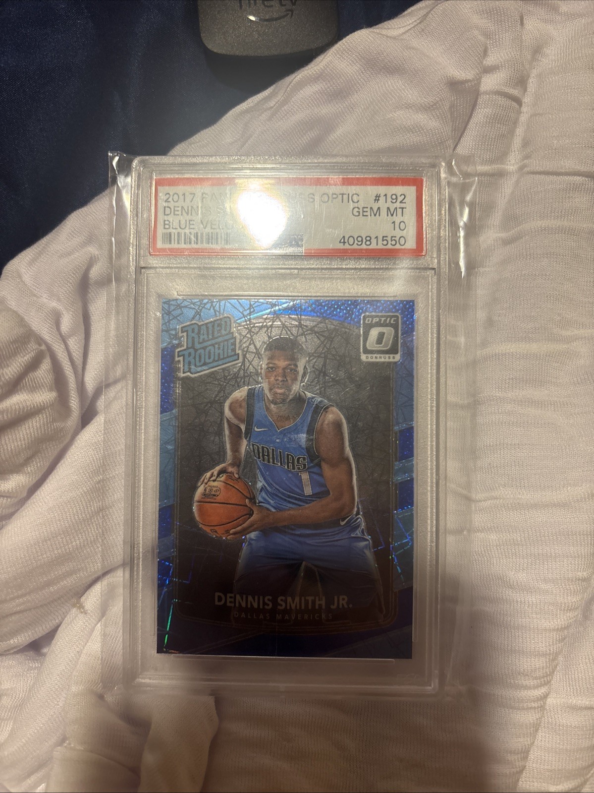 2017 Panini Donruss Optic Dennis Smith Jr. Blue Velocity PSA 10