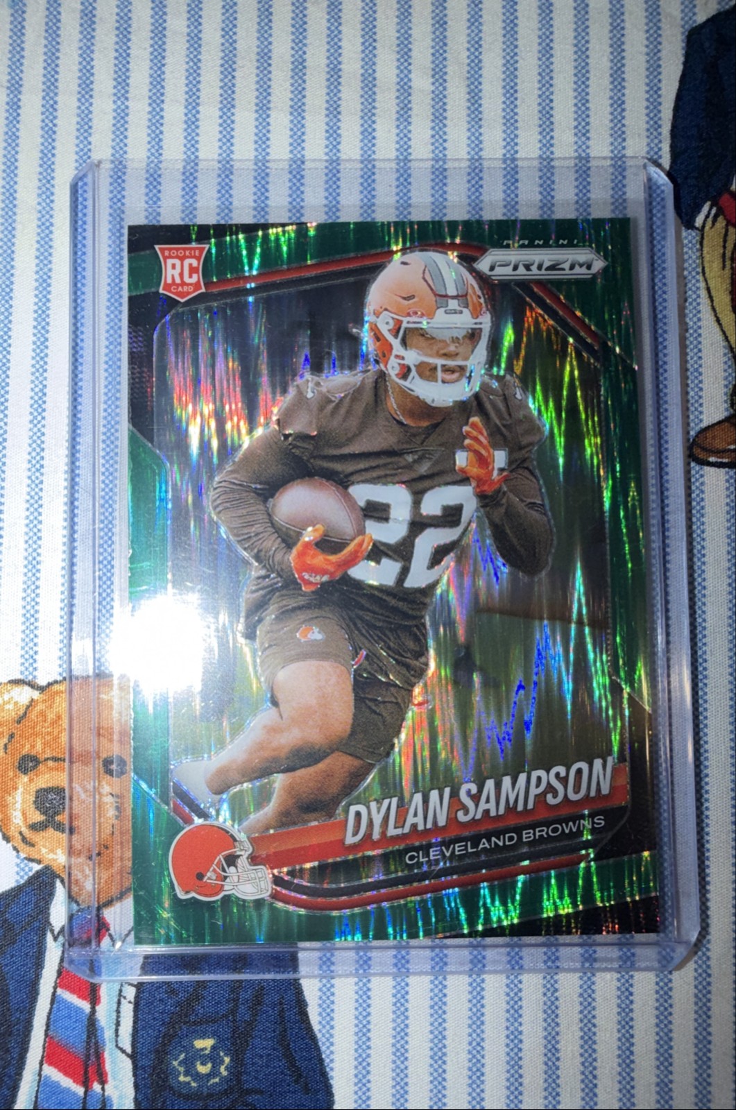 2025 Panini Prizm - Rookies Dylan Sampson #365 Green Flash Prizm (RC)