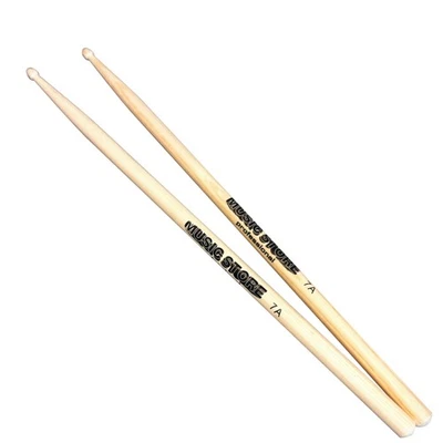 MUSIC STORE 7A Maple Drumsticks 400mm 14mm Acorn Wood Tip Leicht Schnelle