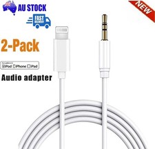 8 Pin to 3.5mm AUX Audio Car Adapter Cord For iPhone 14 13 12 11 Pro Max X/XS XR