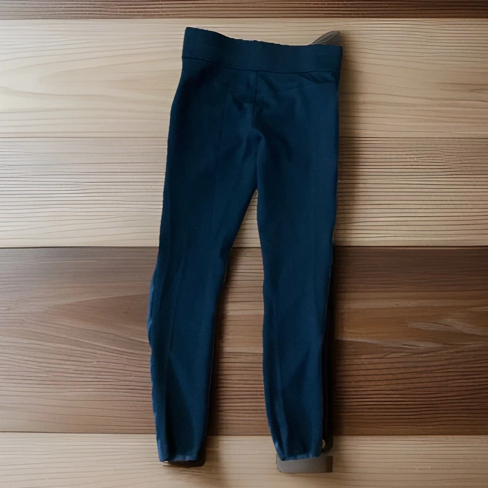 Calça Leggings Club Monaco Painel de Couro Vegano Falso Skinny Pull On - Preta - 6 EUA - Imagem 3 de 4