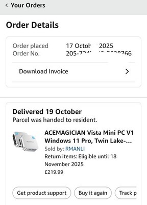 ACEMAGICIAN Vista Mini PC V1 Windows 11 Pro, Alder Lake-N N95 (bis 3,4 GHz), 16G