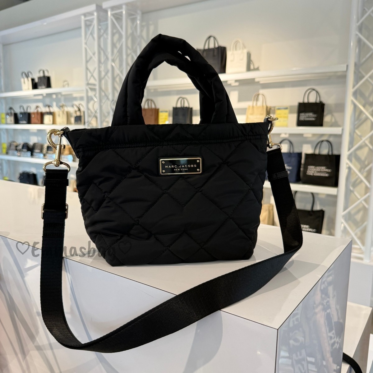 Marc Jacobs Quilted Nylon Mini Tote M0016681 Black $225 | eBay