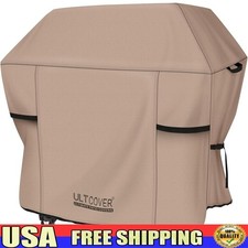 Grill Cover Waterproof Heavy Duty Fits 4-6 Burners W/ Ventilation Clips New