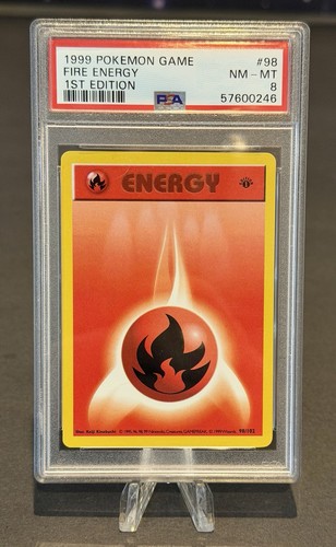 Fire Energy (1st Edition) graded PSA 8 for sale on eBay
