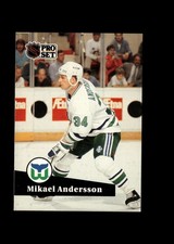 Mikael Andersson 1991-92 Pro Set French Hockey #394 Hartford Whalers