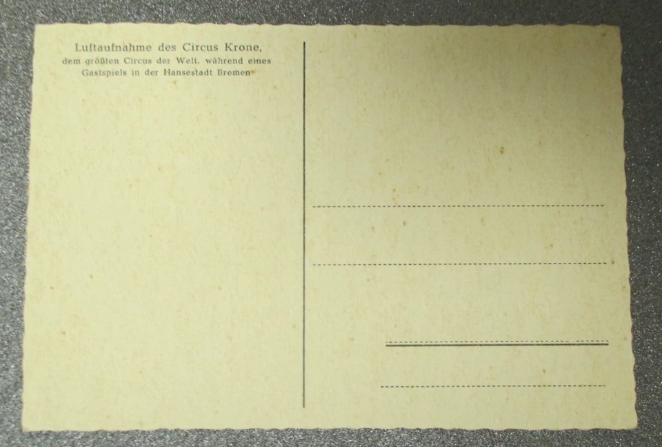 Circus Krone, Ansichtskarte, Bremen, - Bild 4 von 4