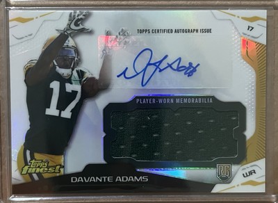 Davante Adams 2014 Topps Finest Jumbo Jersey Rookie Refractor Auto BEAUTY!