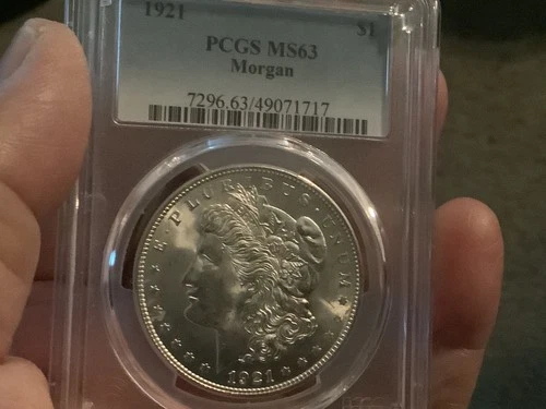 1921 Morgan Silver Dollar PCGS MS63