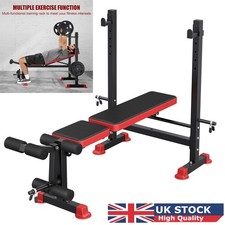 Multi-Function Weight Bench Adjustable Bench Press Set Olympic Workout Bench UK