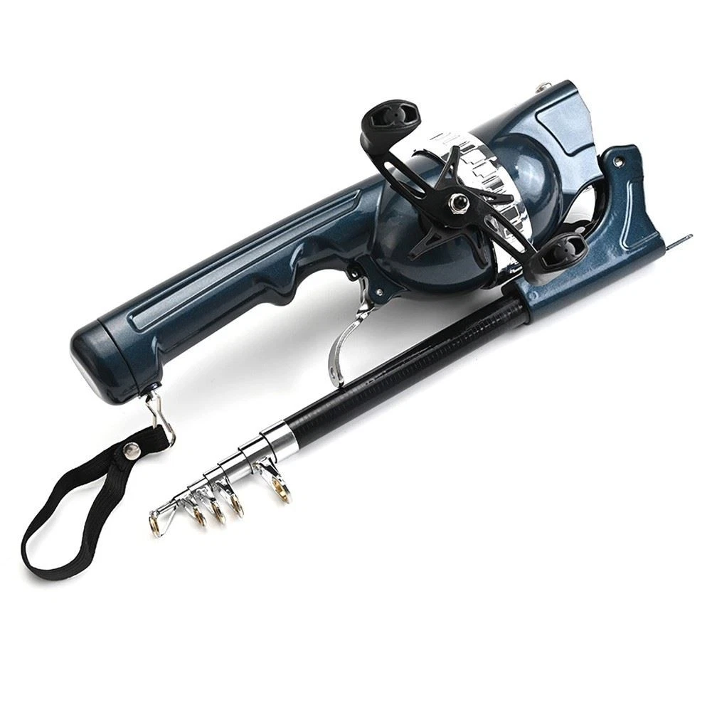 Portable Folding Fishing Rod Telescopic Fly Fishing Poles with Reel Line