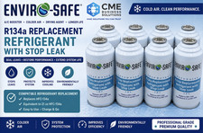 Enviro-safe Auto R134a Replacement Refrigerant With Stop Leak 8 Cans Enviro-safe Auto R134a Replacement Refrigerant With Stop Leak 8 Cans