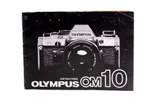 OLYMPUS OM-10 SLR CAMERA INSTRUCTION MANUAL BLACK COVER EXCELLENT 