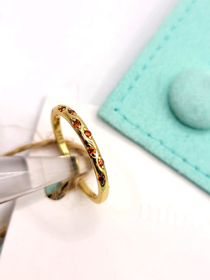 Mint & Lily Dainty Constellation January Garnet Birthstone Ring sz 6