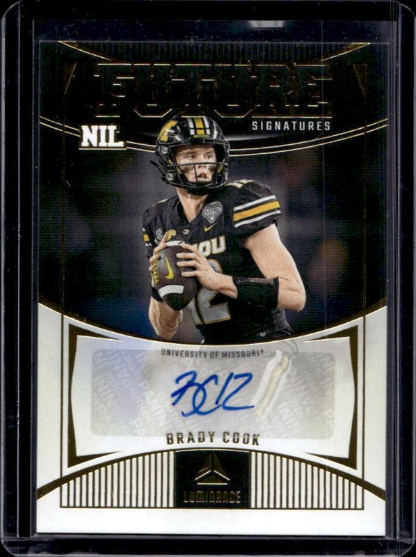 2024 Panini Luminance Brady Cook Future SIgnatures NIL Auto #FSN-BCK Tigers