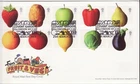 GB Stamps First Day Cover Fun Fruit and Vegetables, hats COVENT GARDEN PM 2003