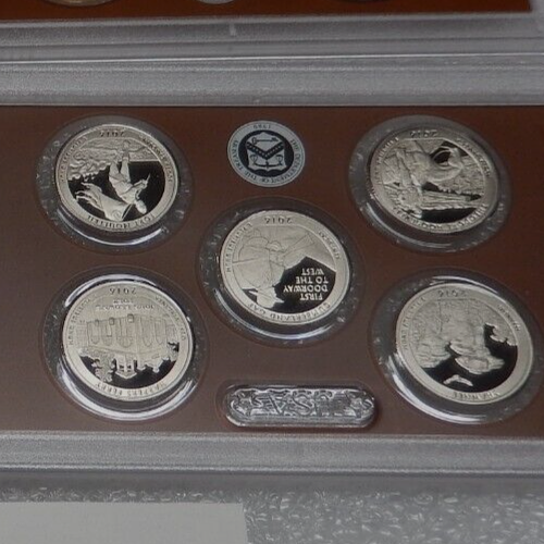 2016 S United States Annual Mint Proof (13) Coin Clad Set With COA & OGP - Zdjęcie 7 z 8