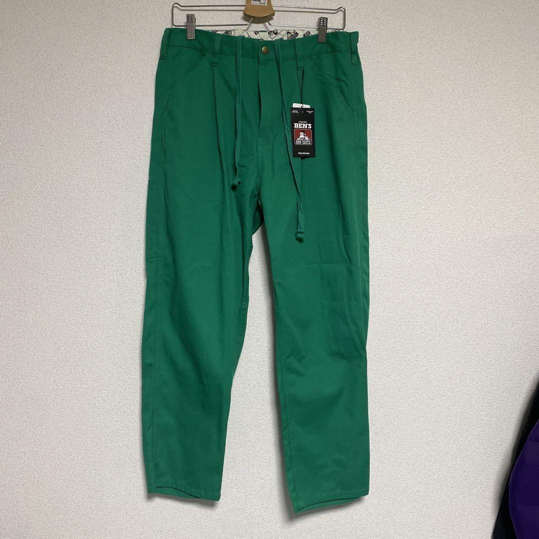 BEN DAVIS Work Wide Pants Green L | eBay