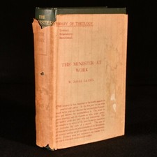 1910 The Minister at Work W Jones Davies First Edition Dust Wrapper Very Scarce