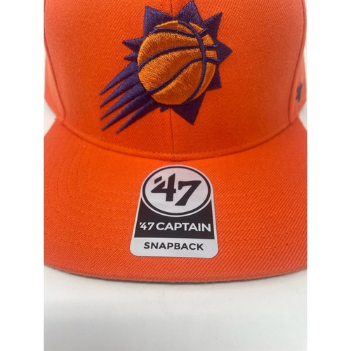 Phoenix Suns 47 Radiant Logo Captain Snapback NBA Orange Purple Hat Cap NEW - Picture 4 of 5
