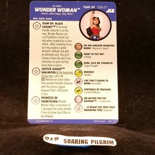 WONDER WOMAN TEAM UP CARD 009.07 Black Canary Justice League Unlimited Heroclix