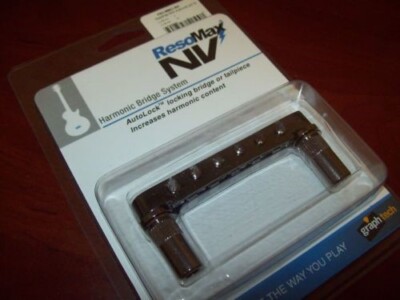 NEW Graph Tech Resomax NV2 6mm Tunematic Bridge - CHROME, PS-8863-C0