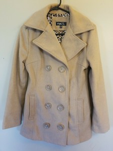 cream colored pea coat