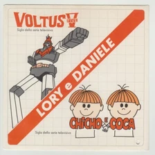 45 RPM TV ACRONYM VOLTUS 5 FIVE ROBOT CARTOONS GOLDRAKE MAZINGA PERFECT