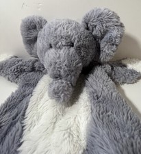 Kellytoy Grey Elephant Rattle Crinkle Lovey Security Blanket 15 Inch 2019