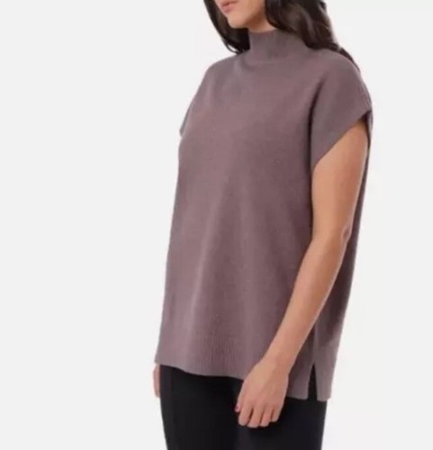 Cyrus Ladies' Sleeveless Tunic Sweater, Iced Coffee Large - Picture 4 of 6