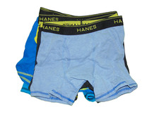 Hanes Boxer Bries Medium 10-12 Boys New 6 Pairs B
