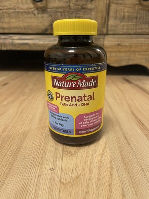 Nature Made Prenatal Multivitamin Folic Acid + DHA Softgels. 150 Count.