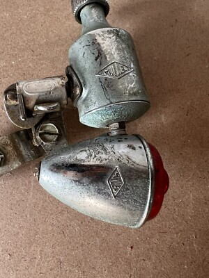 VINTAGE MILLER BICYCLE LIGHT WITH GENERATOR LAMP Rear Works