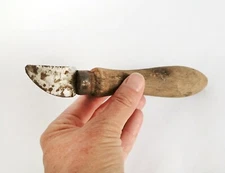 Vintage Garden Knife Pruning Grafting Budding Short Blade Decor Primitive Tool 