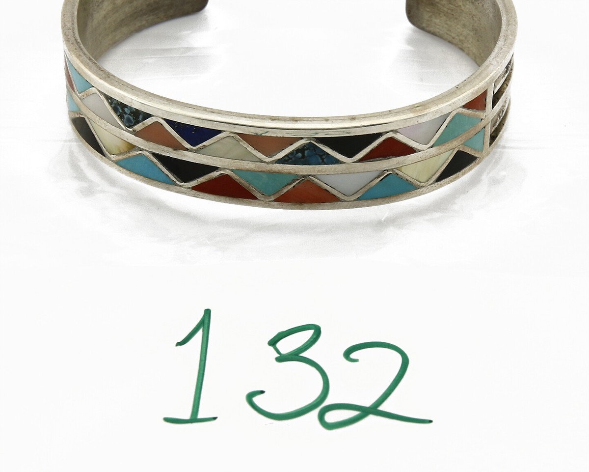 アクセサリー indian jewelry zuni bangle Zuni Indian Sterling Silver Turquoise Inlay Sunface Bracelet