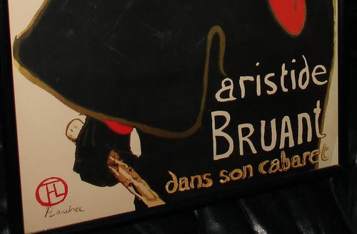 OLD VINTAGE POSTER PRINT ARISTIDE BRUANT DANS SON CABARET , 1893 THEATRE ROYAL - Picture 3 of 5