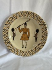 Vintage Slipware Decorative Plate Beefeater design