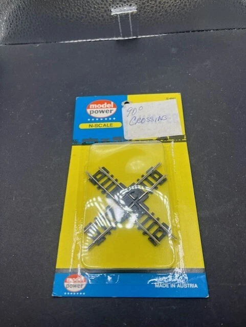 Model Power N Scale Lot of 3 90 Degree Crossover Track #4959 NOS Track - Image 3 of 4