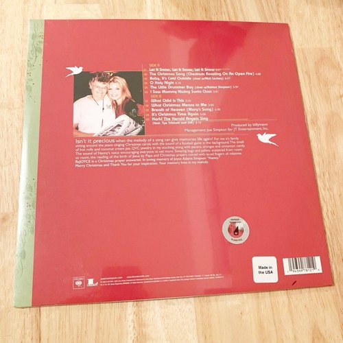 Jessica Simpson - Rejoyce: The Christmas Album Limited Red Vinyl LP - Foto 3 di 3