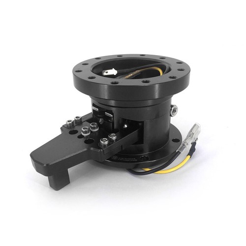 Black Security lock Adjustable 90° Flip Up Tilt Quick Release Steering Wheel - Foto 4 di 9