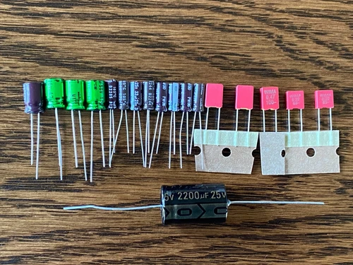 Technics SL-J2 Speed Repair Kit Capacitors Turntable Recap Set