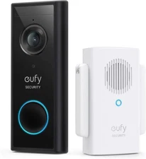 eufy Wi-Fi Video Doorbell Kit 1080p Security Camera 2-Way Audio + Wireless Chime